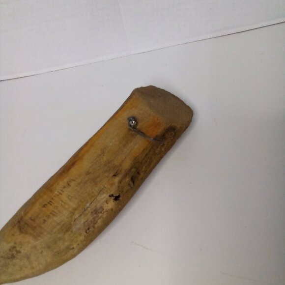 Vintage Rustic Hand Carved Wooden Old Man Face Hanging Figure 10.5" - Picture 8 of 15